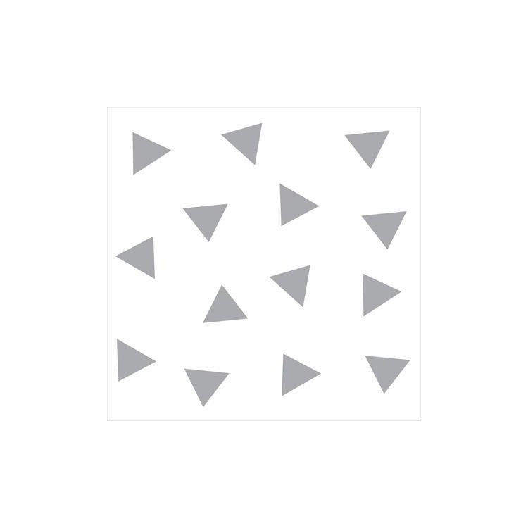 Papel de Parede Adesivo Triângulos Cinza 78523