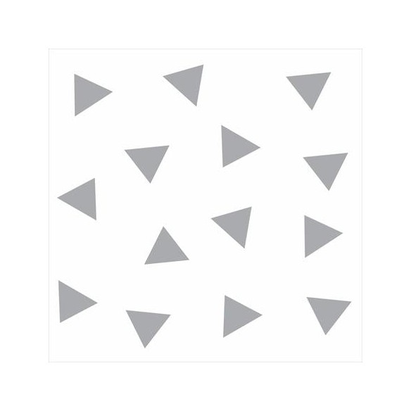 Papel de Parede Adesivo Triângulos Cinza 78523