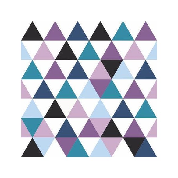 Papel de Parede Adesivo Triângulos Colorido Geométrico 34784