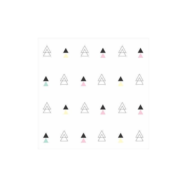 Papel de Parede Adesivo Triângulos Coloridos 69523