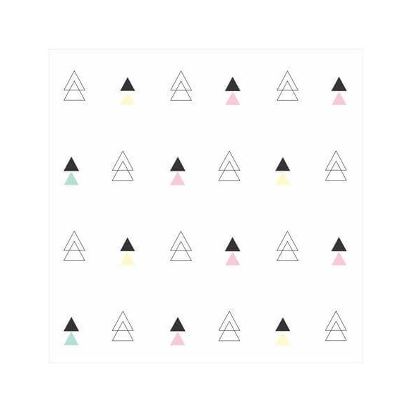 Papel de Parede Adesivo Triângulos Coloridos 69523