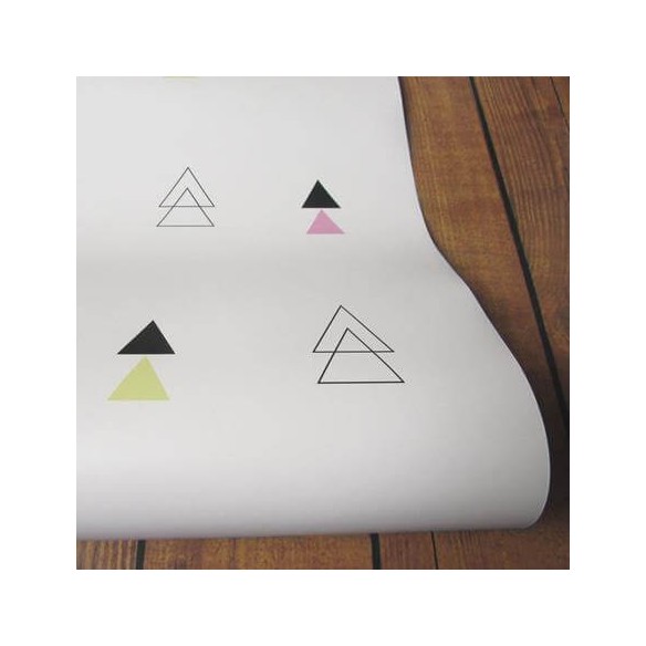 Papel de Parede Adesivo Triângulos Coloridos 69523