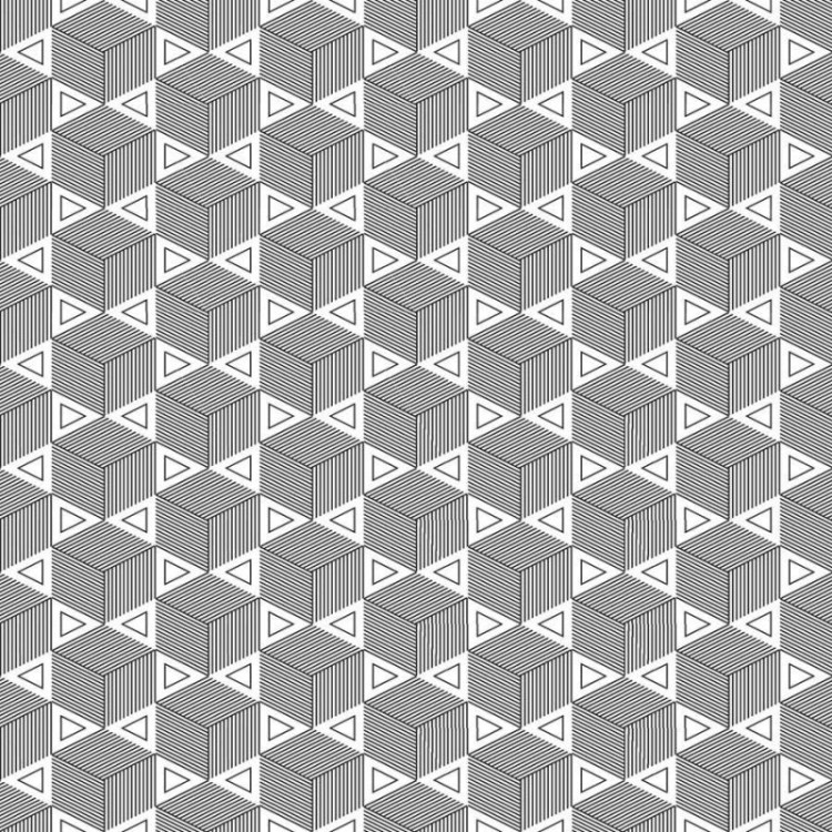 Papel de Parede Adesivo Triângulos e Cubos N06263