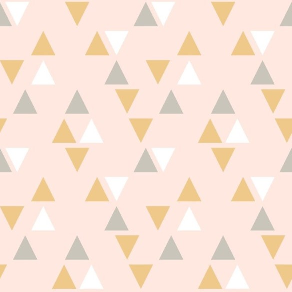 Papel de Parede Adesivo Triângulos em Fundo Rosa N06290