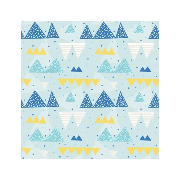 Papel de Parede Adesivo Triângulos Infantil Geométrico 250409707