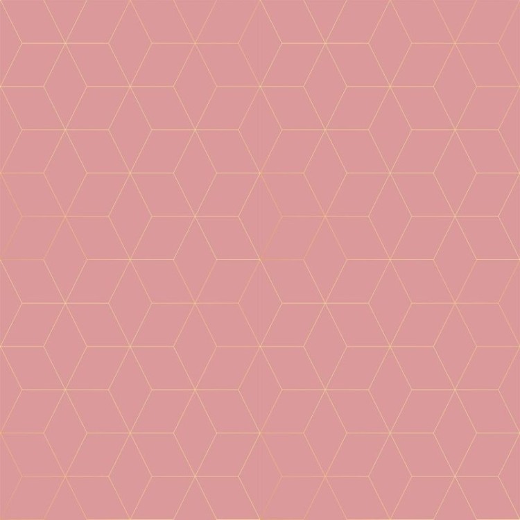 Papel de Parede Adesivo Abstrato Rosa e Amarelo...