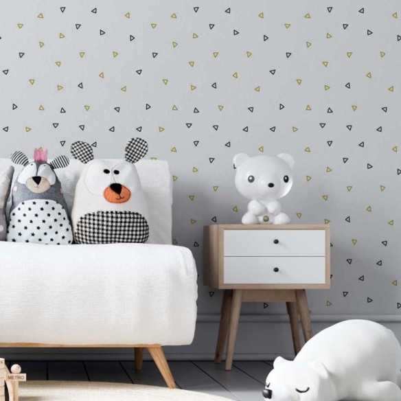 Papel de Parede Adesivo Triângulos Minimalistas N05041