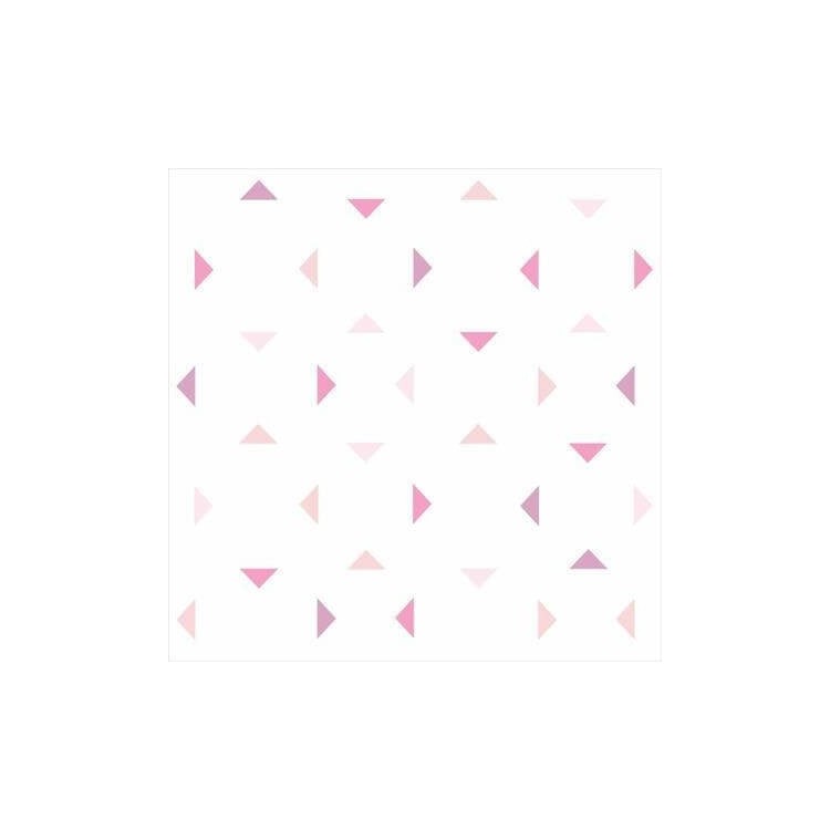 Papel de Parede Adesivo Triângulos Rosa 54652