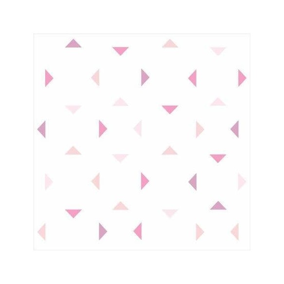 Papel de Parede Adesivo Triângulos Rosa 54652