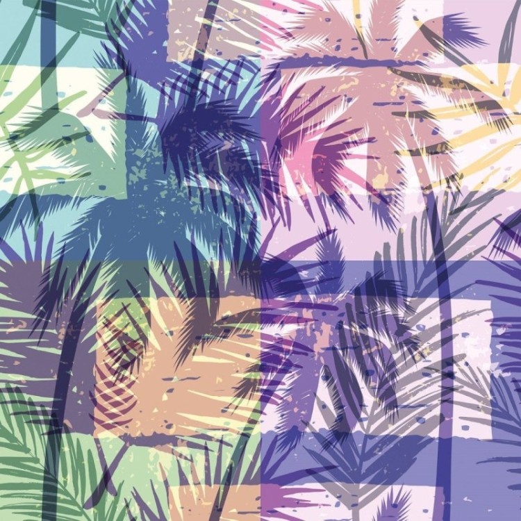 Papel de Parede Adesivo Tropical Colorido N019067