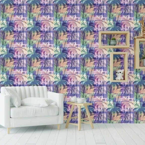 Papel de Parede Adesivo Tropical Colorido N019067