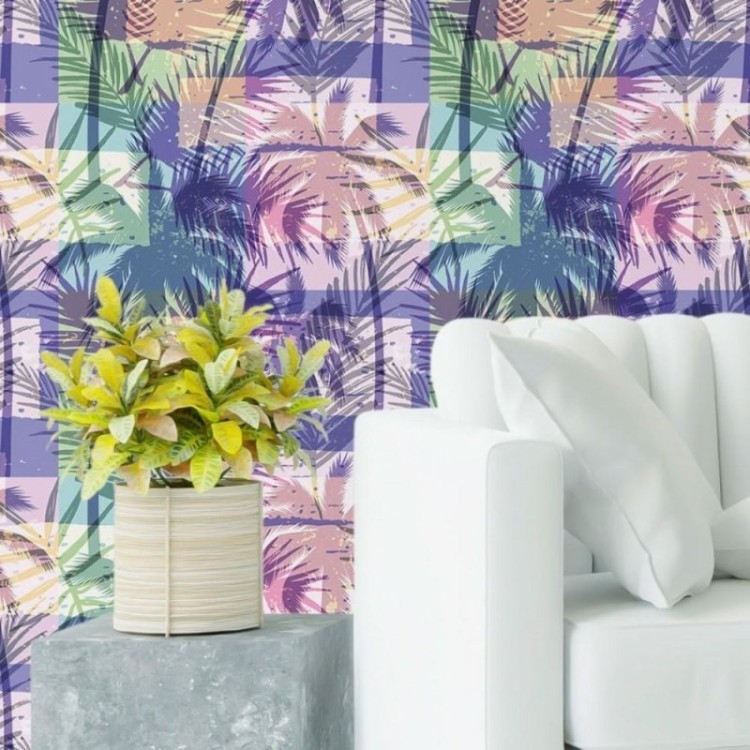 Papel de Parede Adesivo Tropical Colorido N019067