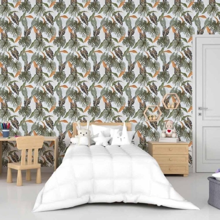 Papel de Parede Adesivo Tropical Folhas N015008