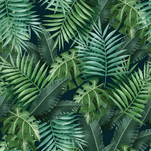 Papel de Parede Adesivo Tropical Folhas N018036