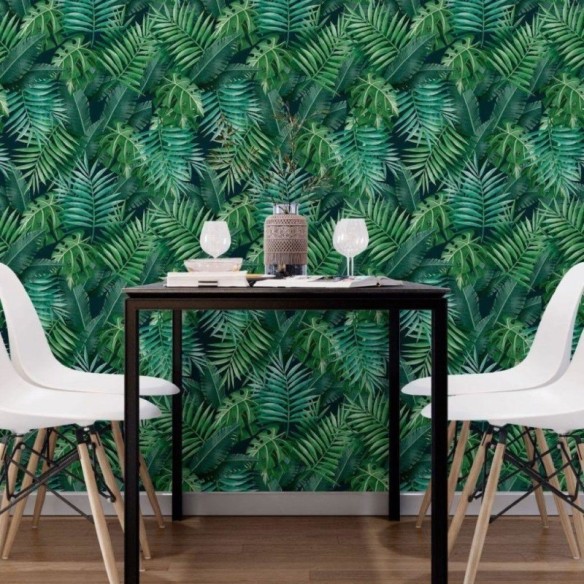 Papel de Parede Adesivo Tropical Folhas N018036