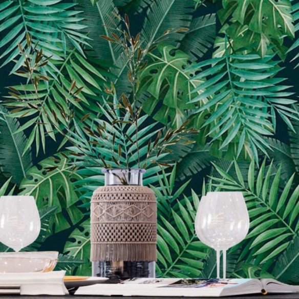 Papel de Parede Adesivo Tropical Folhas N018036