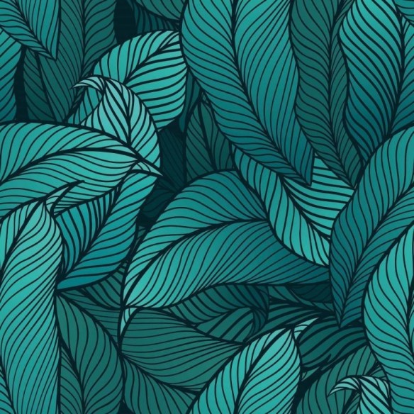 Papel de Parede Adesivo Tropical Folhas N018125
