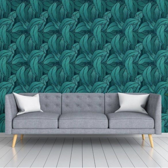 Papel de Parede Adesivo Tropical Folhas N018125