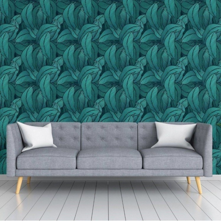 Papel de Parede Adesivo Tropical Folhas N018125