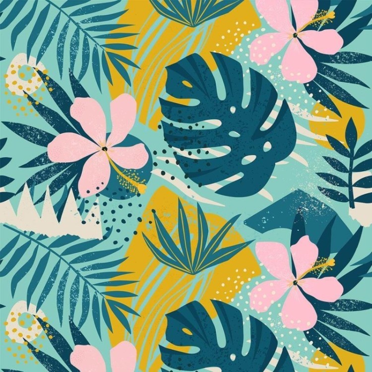 Papel de Parede Adesivo Tropical N817