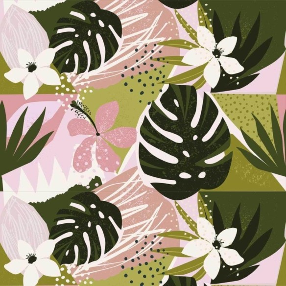 Papel de Parede Adesivo Tropical N818