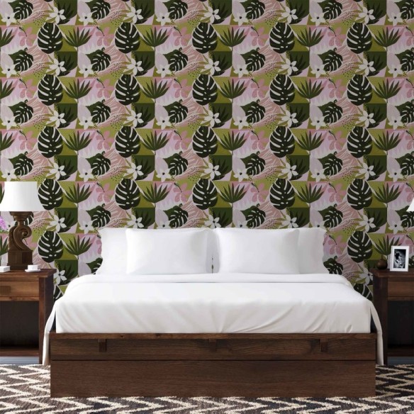 Papel de Parede Adesivo Tropical N818