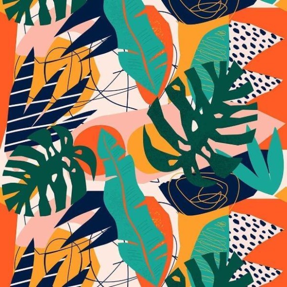 Papel de Parede Adesivo Tropical N849