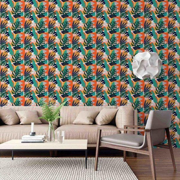 Papel de Parede Adesivo Tropical N849