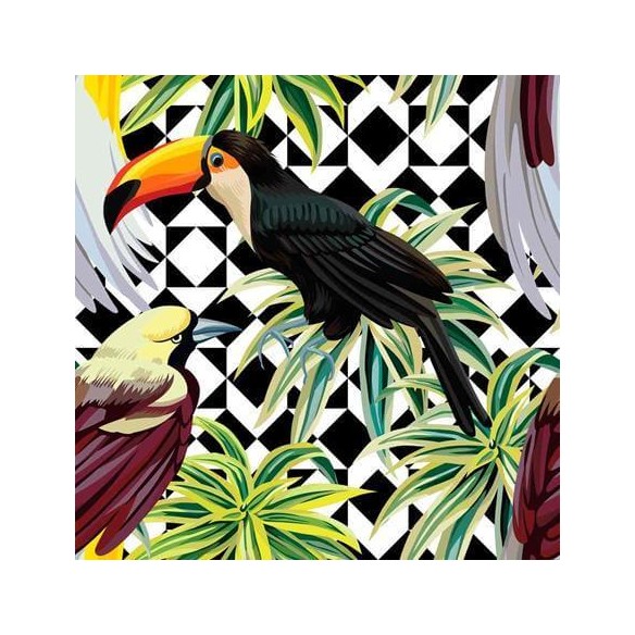Papel de Parede Adesivo Tucano Passáros 89291872