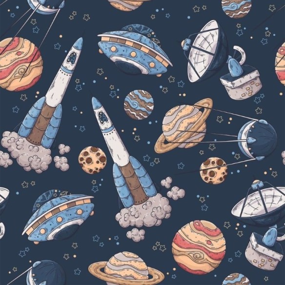 Papel de Parede Adesivo Universo Espaço Sideral N012053
