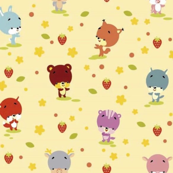 Papel de Parede Adesivo urso infantil 77727670