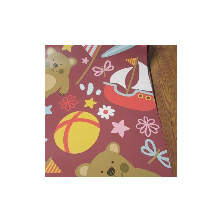 Papel de Parede Adesivo Urso Leão Barcos 185681312