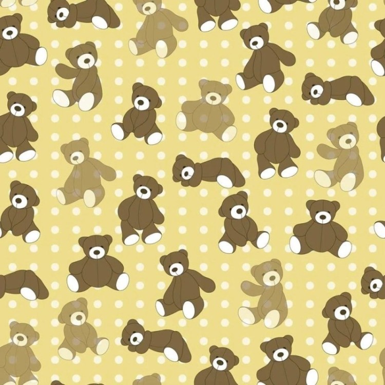 Papel de Parede Adesivo ursos animais infantil...