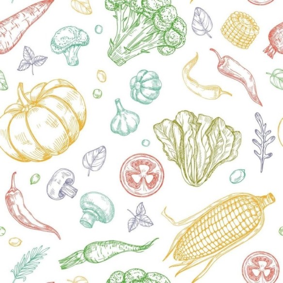 Papel de Parede Adesivo Vegetais Cozinha N013255