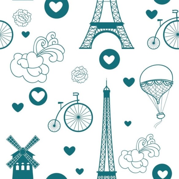 Papel de Parede Adesivo Viagem a Paris N018064