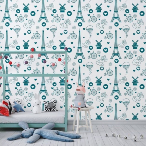 Papel de Parede Adesivo Viagem a Paris N018064