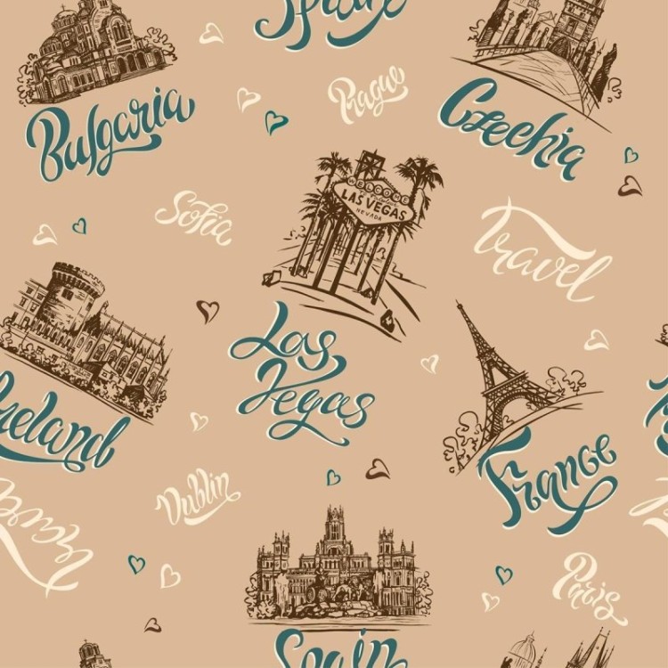 Papel de Parede Adesivo Viagem N03007
