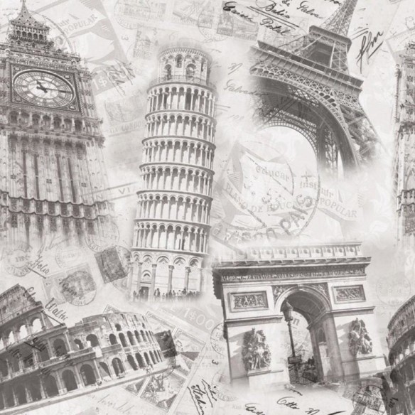 Papel de Parede Adesivo Viagem Países N011025