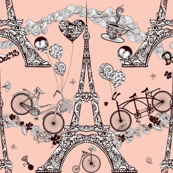 Papel de Parede Adesivo Viagem Paris N014109