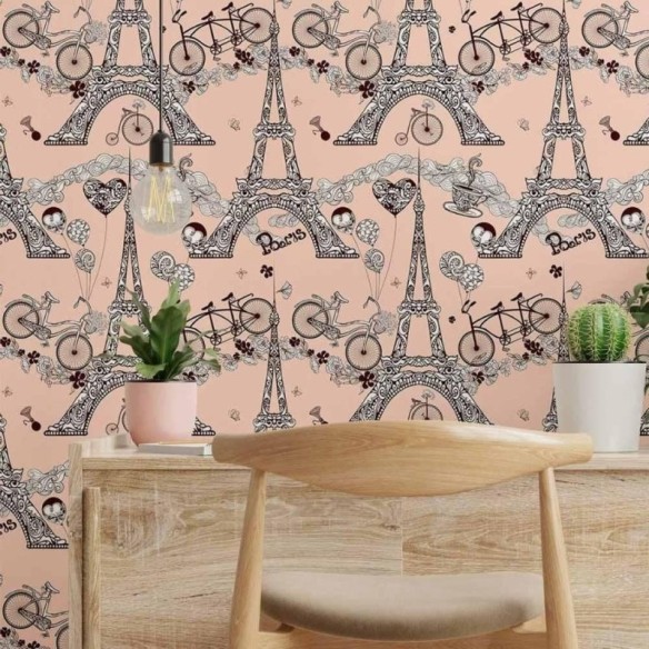 Papel de Parede Adesivo Viagem Paris N014109