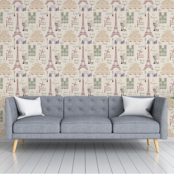 Papel de Parede Adesivo Viagem Paris N018114