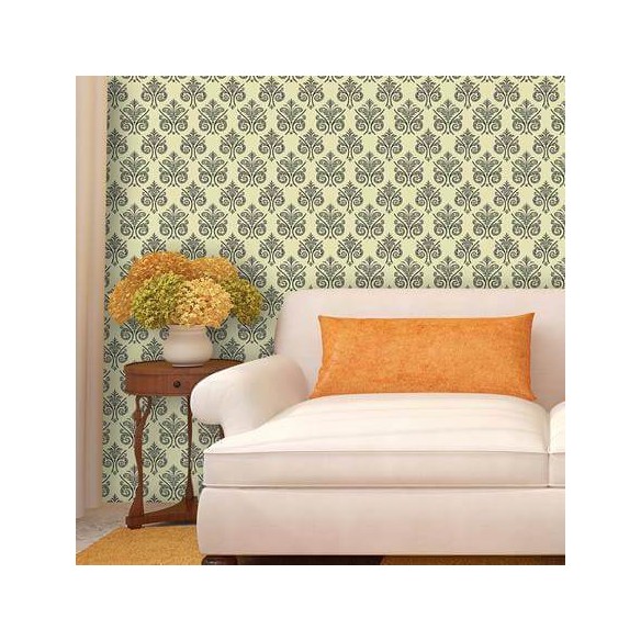 Papel de Parede Adesivo Vintage Amarelo 12