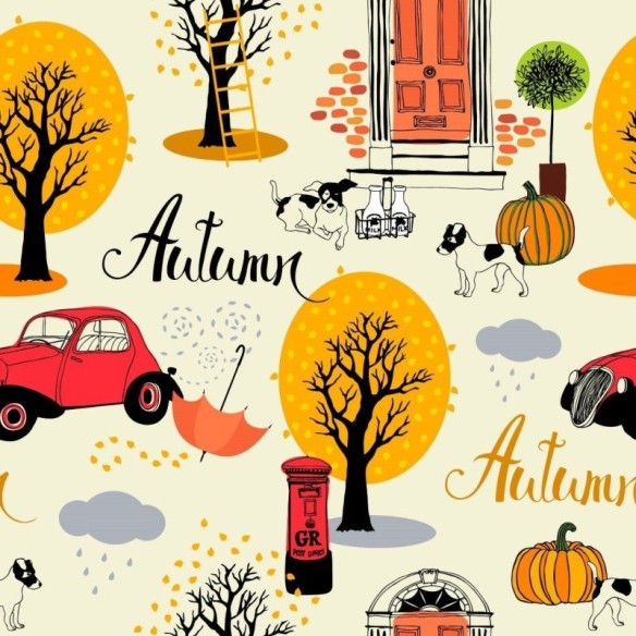 Papel de Parede Adesivo Vintage Autum N013099