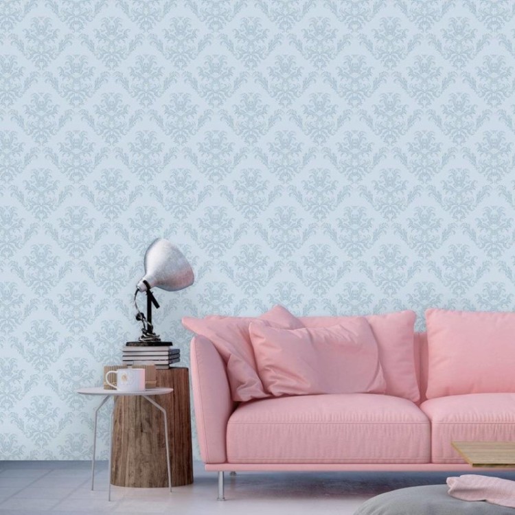 Papel de Parede Adesivo Vintage Azul 20