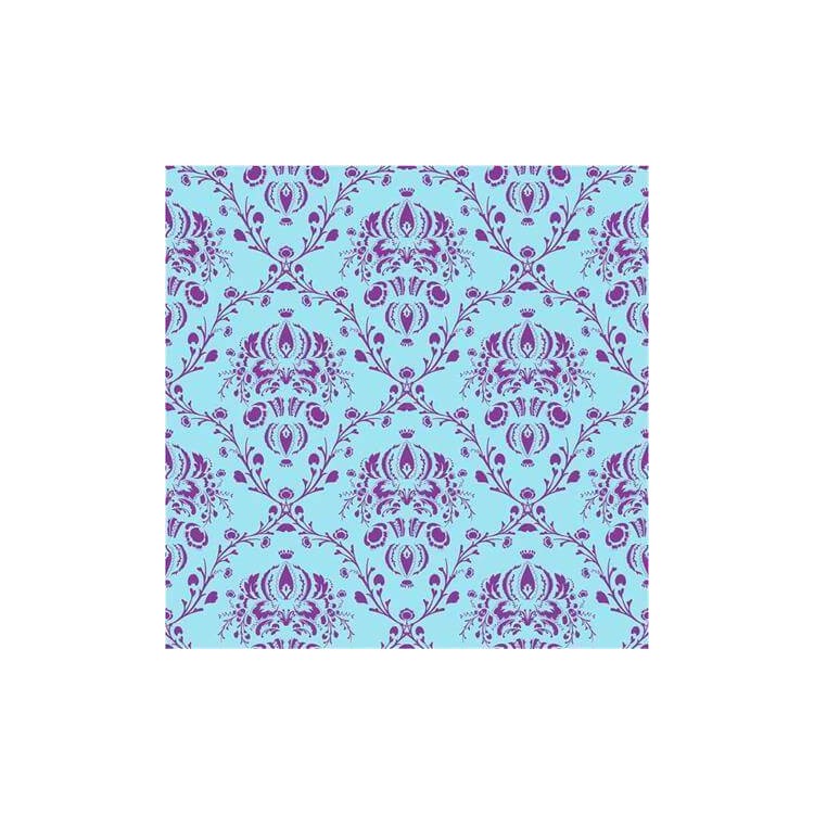 Papel de Parede Adesivo Vintage Azul e Roxo 9