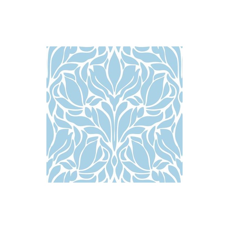 Papel de Parede Adesivo Vintage Azul Romântico...