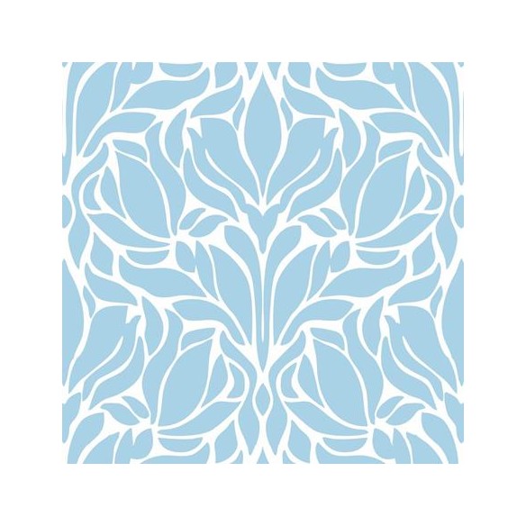 Papel de Parede Adesivo Vintage Azul Romântico 622541