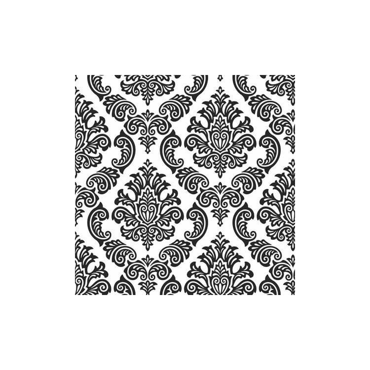 Papel de Parede Adesivo Vintage Branco e Preto 3