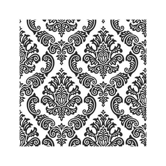 Papel de Parede Adesivo Vintage Branco e Preto 3
