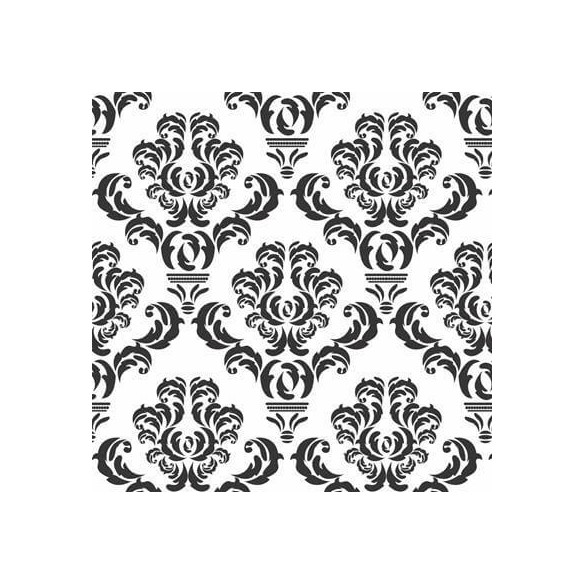 Papel de Parede Adesivo Vintage Branco e preto 814